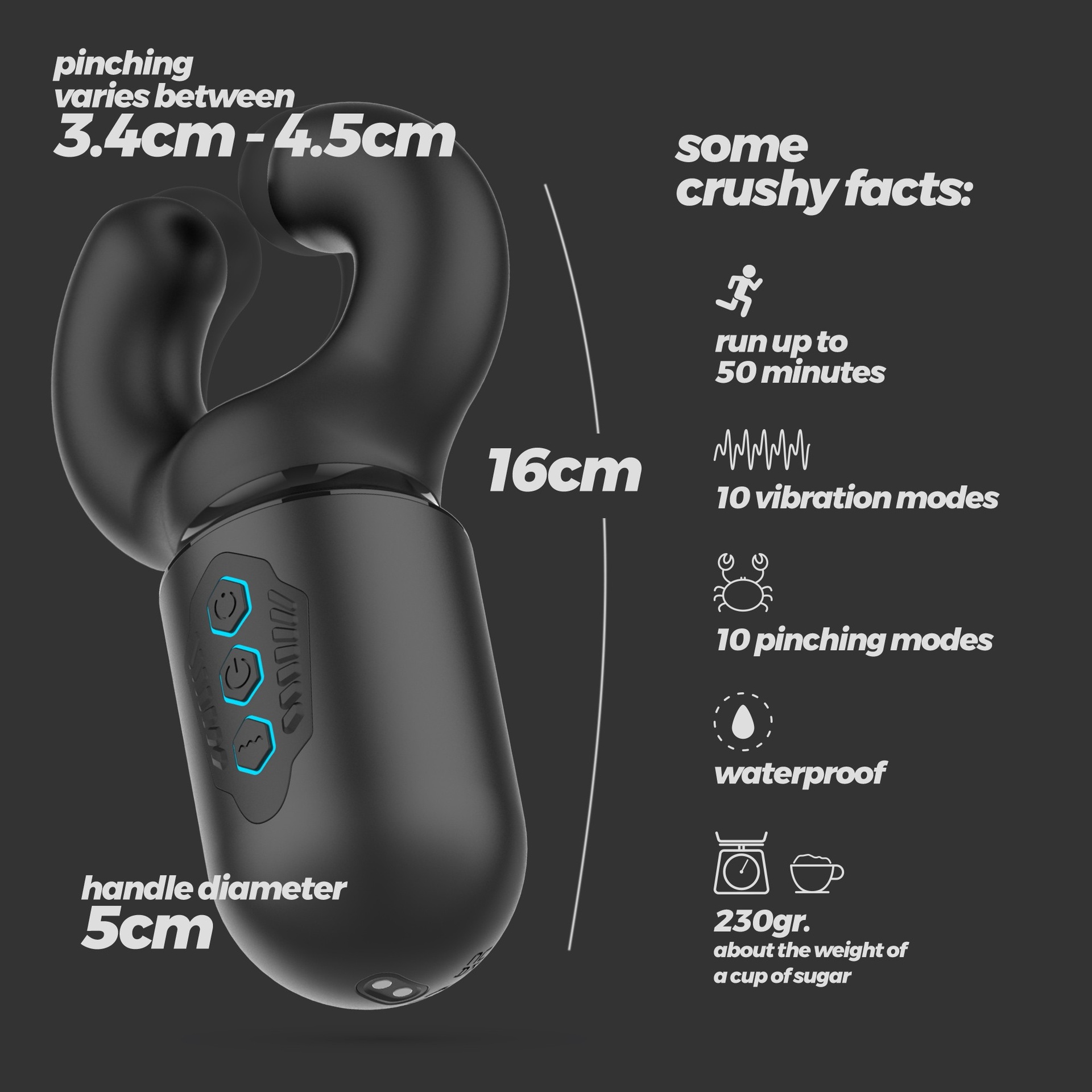 Crushious Kong mini wand a U con pinching