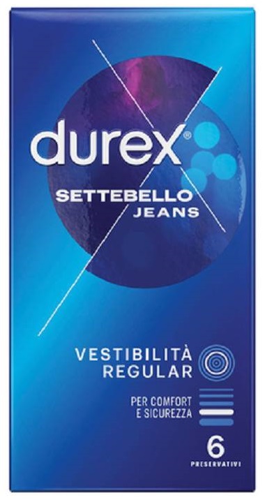 Durex Jeans preservativi Easy-on 6 pezzi classici