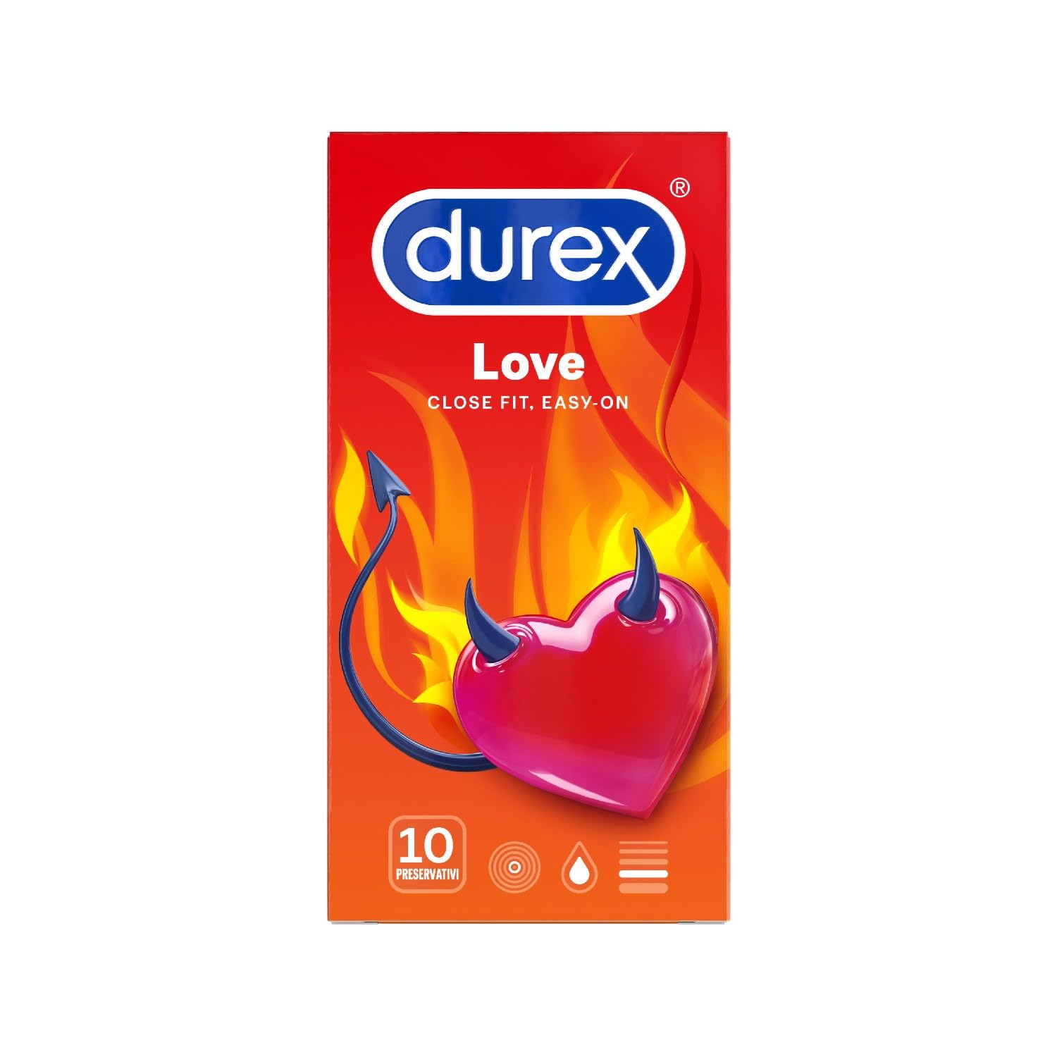 Durex Love Comfort preservativi 10 pezzi easy-on