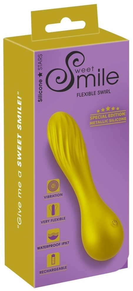 Sweet Smile Flexible Swirl vibratore silicone 16 cm