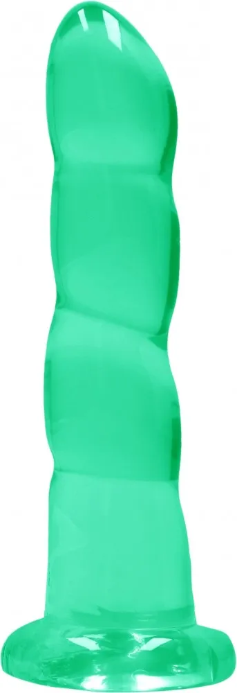 RealRock Crystal Clear 7 dildo ventosa turchese