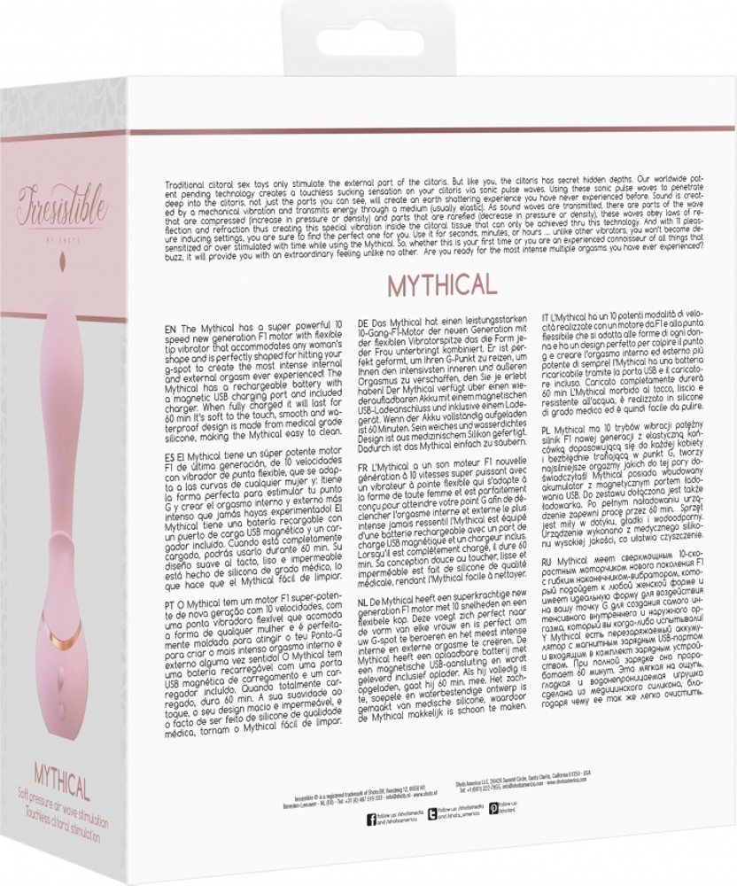 Irresistible Mythical succhiaclitoride vibratore rosa silicone