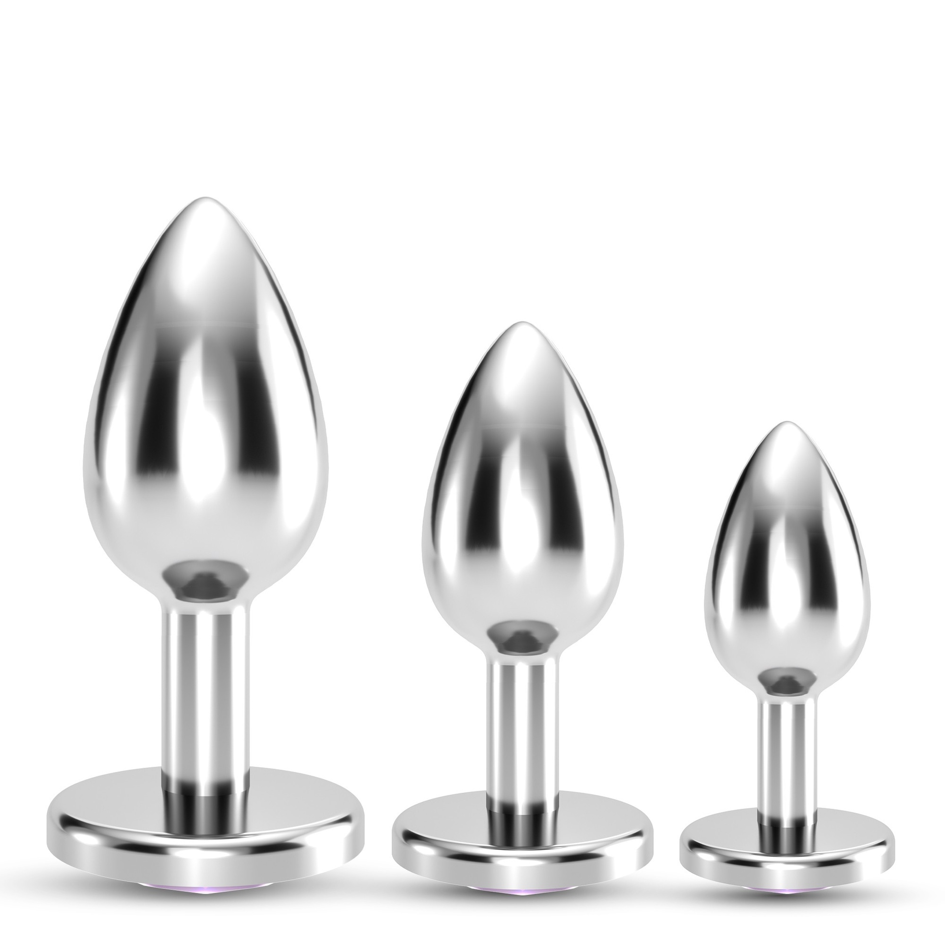 Crushious Bijou Wet Train Trio plug anali metallo 3 pz