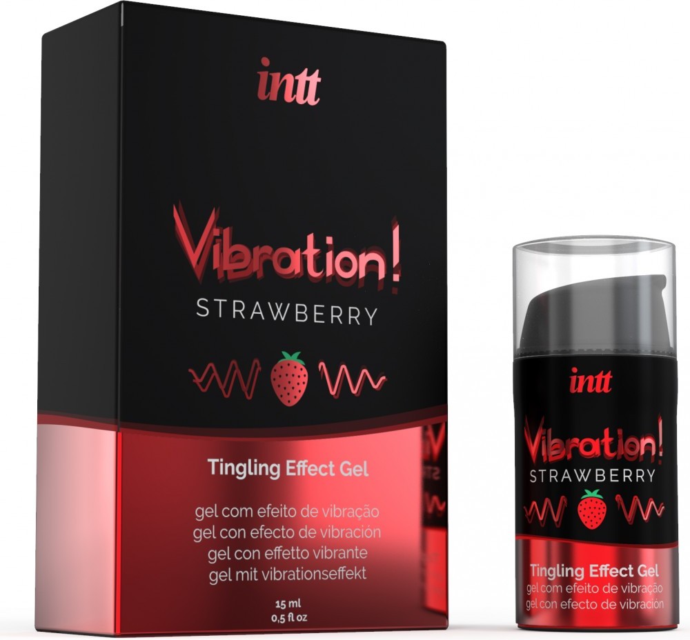 Intt Liquid Vibrator gel stimolante fragola pulsante