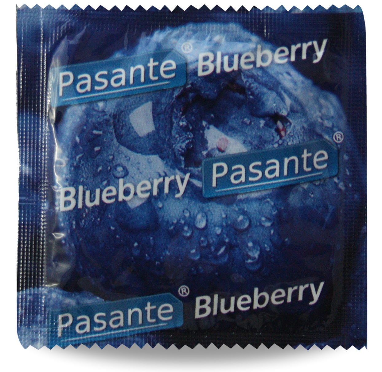 Pasante Mirtillo preservativi aromatizzati colorati 144 pezzi