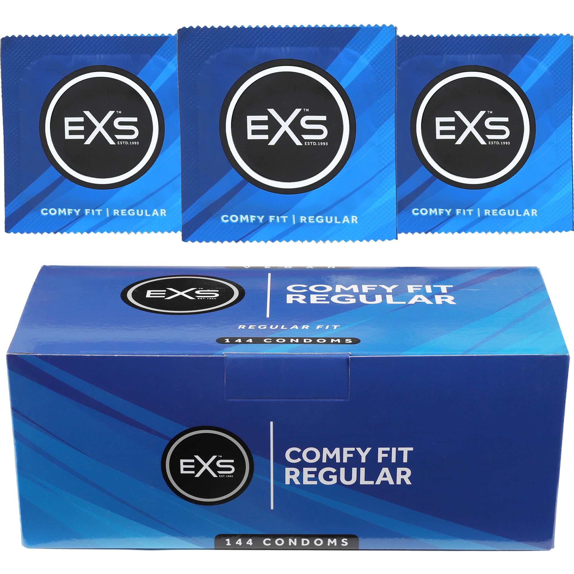 EXS Snug Fit 49mm Preservativi 144 Pezzi Aderenti