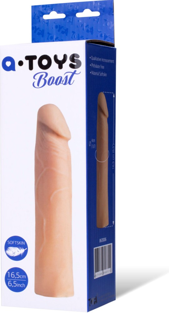 A-Toys Boost guaina per pene realistica 16,5 cm