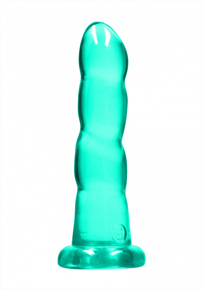 RealRock Crystal Clear 7 dildo ventosa turchese