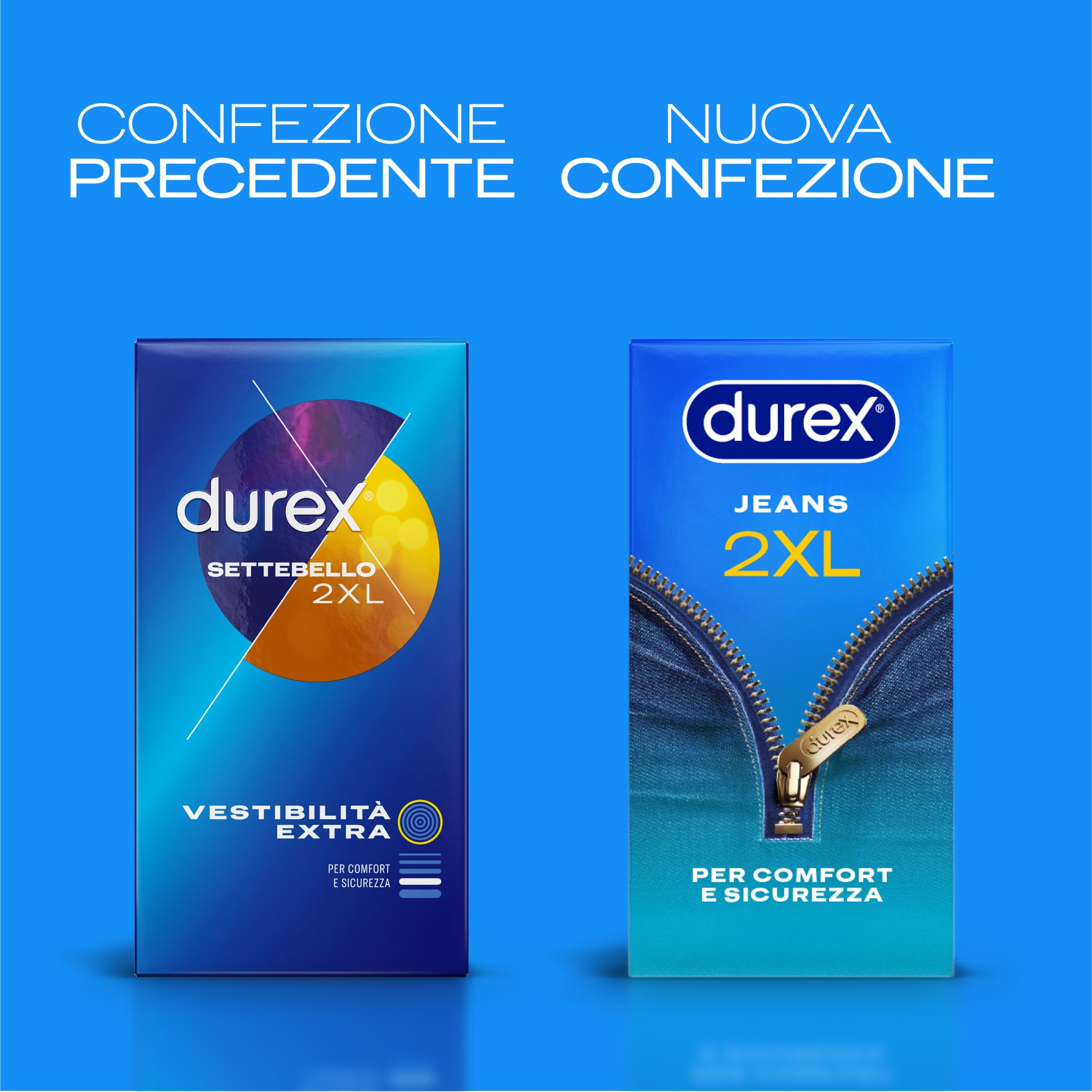 Durex Settebello XXL preservativi 30 pezzi misura larga