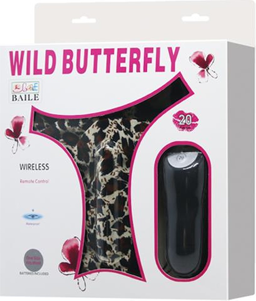Baile Wild Butterfly mutandine vibranti leopardate telecomando