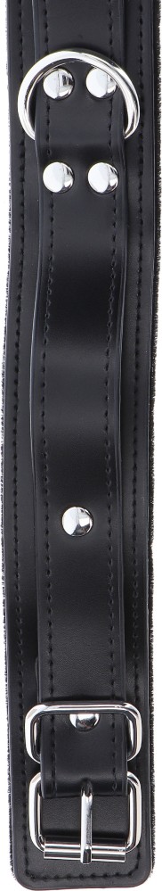Taboom Heavy D-Ring Collar collare bondage ecopelle nero