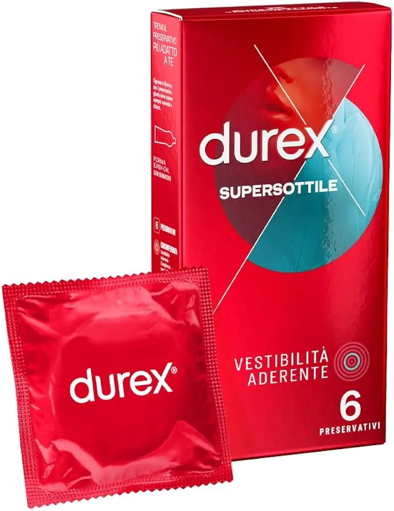 Durex Supersottile Close Fit preservativi sottili 6 pezzi