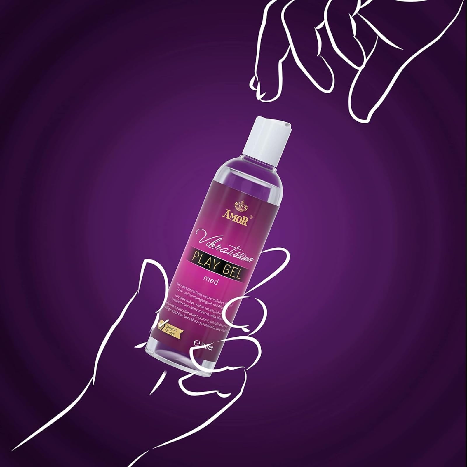 AMOR Vibratissimo Play Gel Med lubrificante 250 ml base acqua