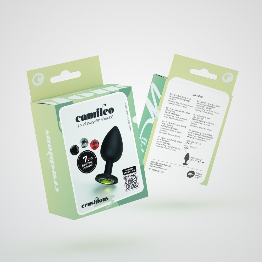 Crushious Camileo plug anale silicone con strass