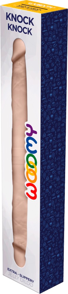 Wooomy Knock-Knock dildo doppio realistico 40 cm jelly