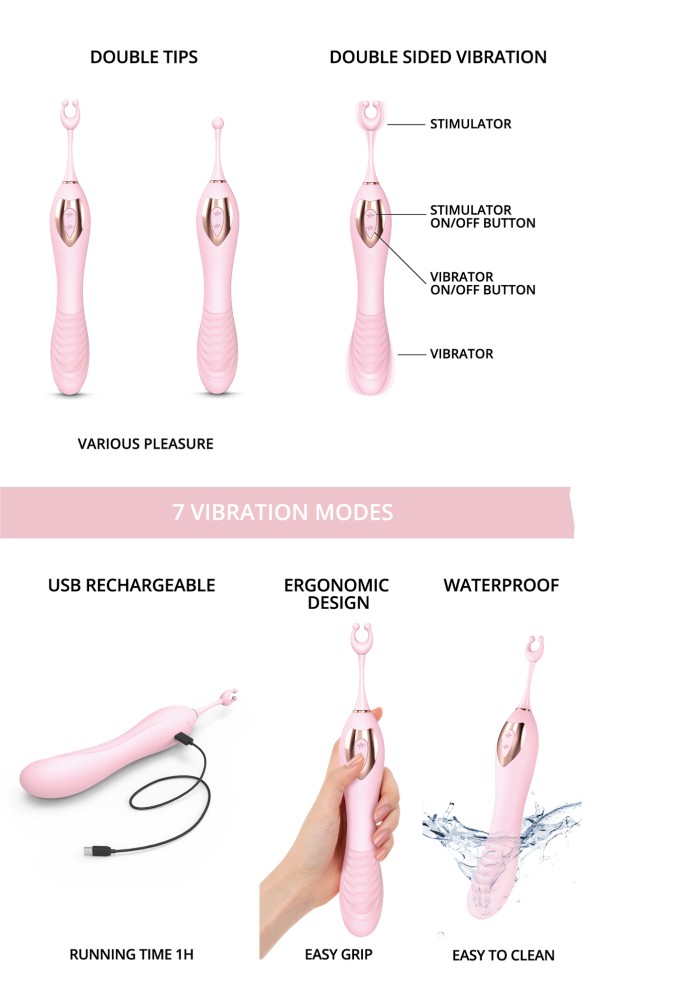 Love to Love Ô Mega stimolatore clitoride rosa