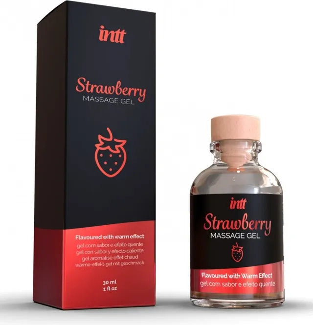 Intt Massage Gel Strawberry gel massaggio riscaldante fragola