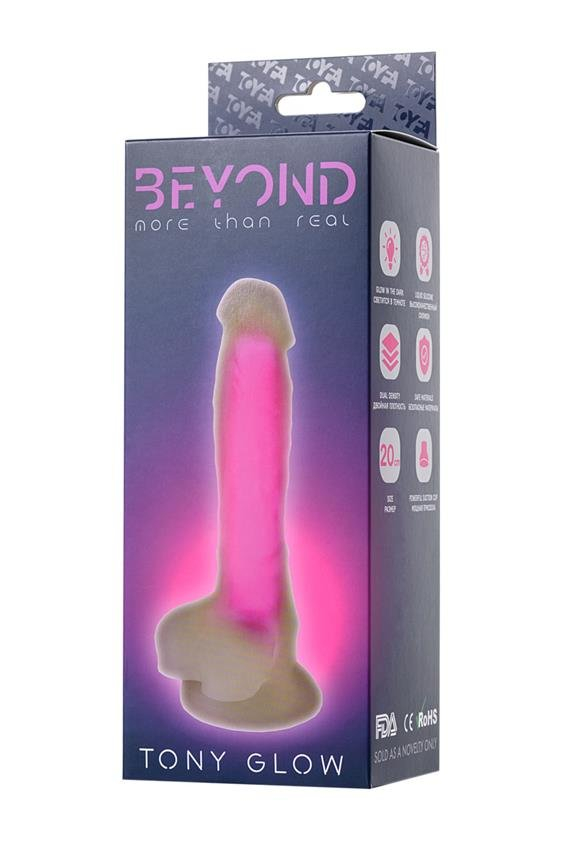 Toyfa Beyond Tony Glow fallo realistico fosforescente