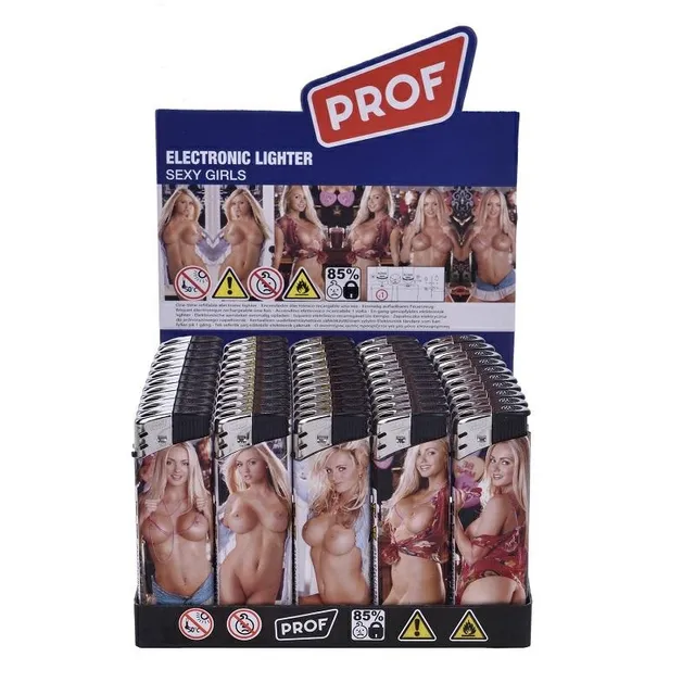 Prof Sexy Girls accendini elettronici box 50 ricaricabili