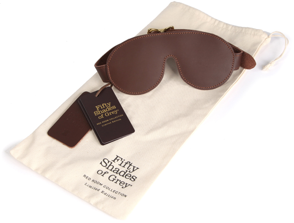 50 Sfumature di Grigio Blindfold benda cuoio marrone
