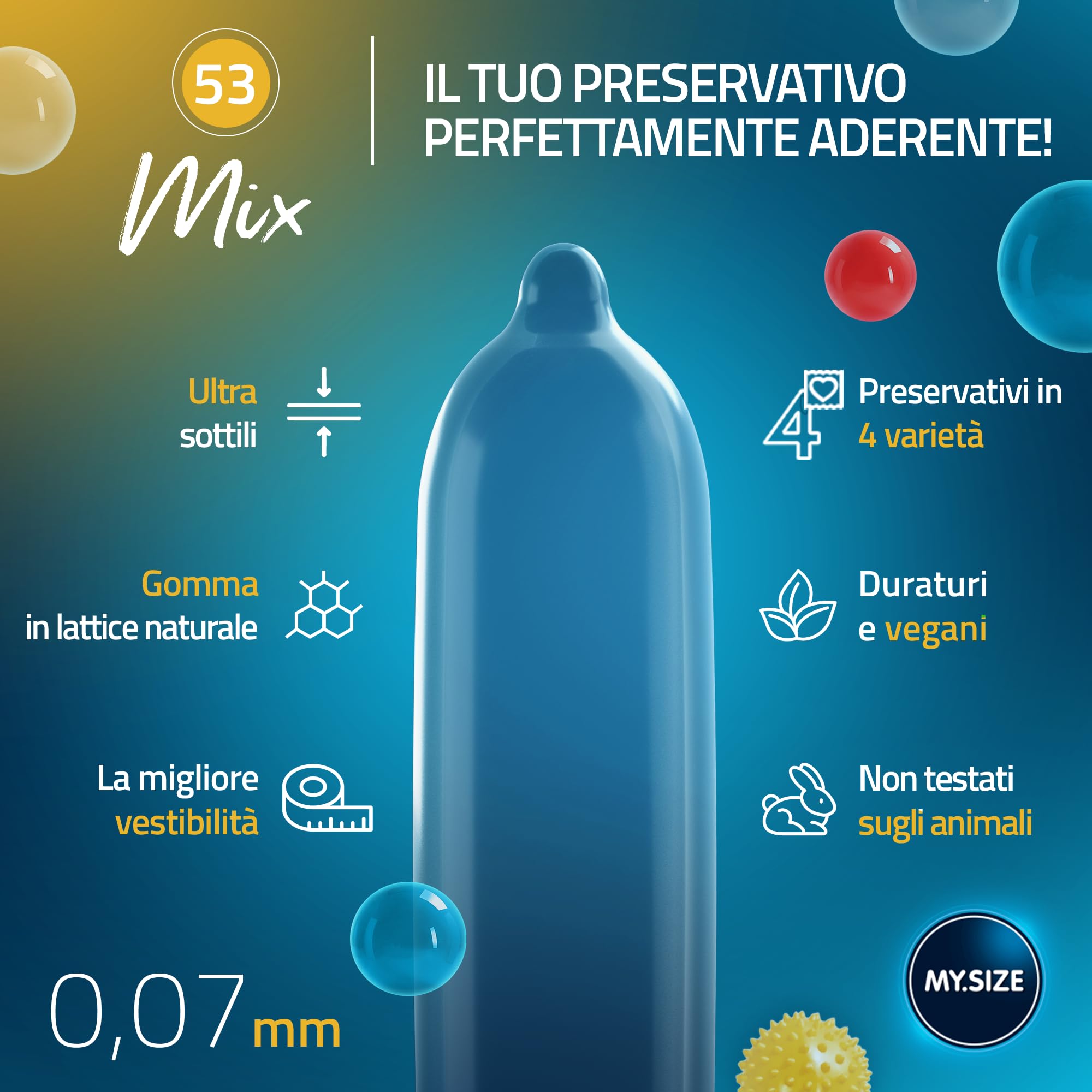MY.SIZE PRO Mix 53 mm preservativi 10 pezzi assortiti