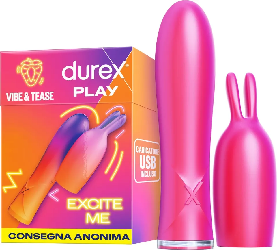 Durex Play Vibe & Tease vibratore 2in1 7 vibrazioni