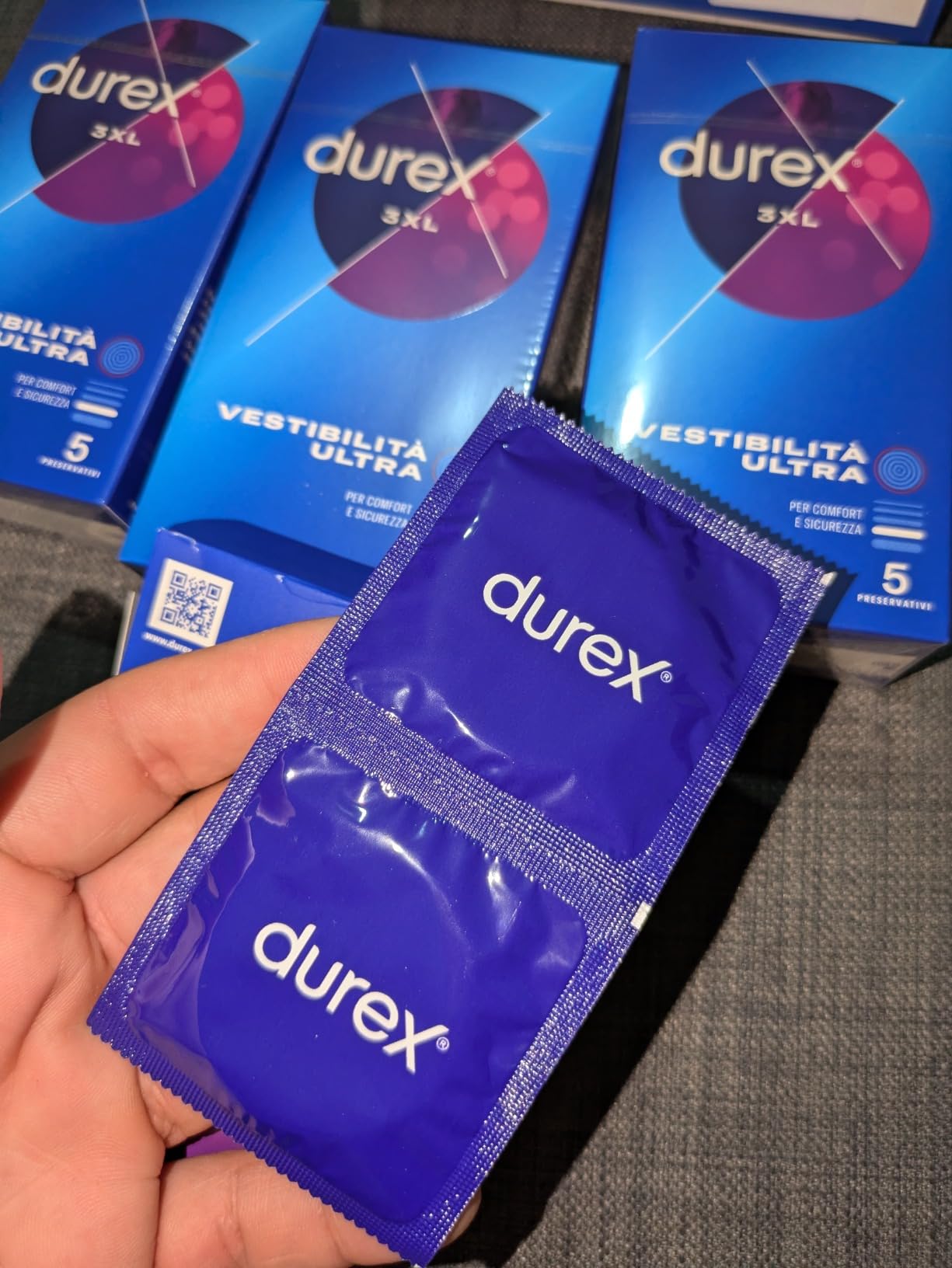 Durex Jeans 3XL preservativi 20 pezzi larghi 64 mm