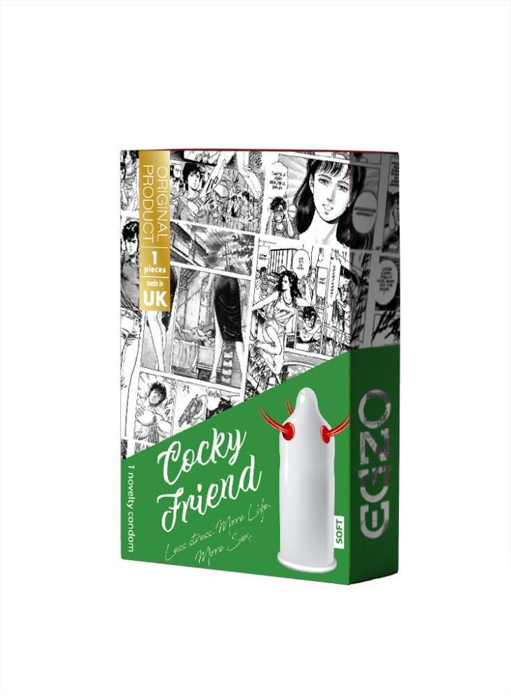 Luxe Egzo Cocky Friend Green Soft preservativi stimolanti