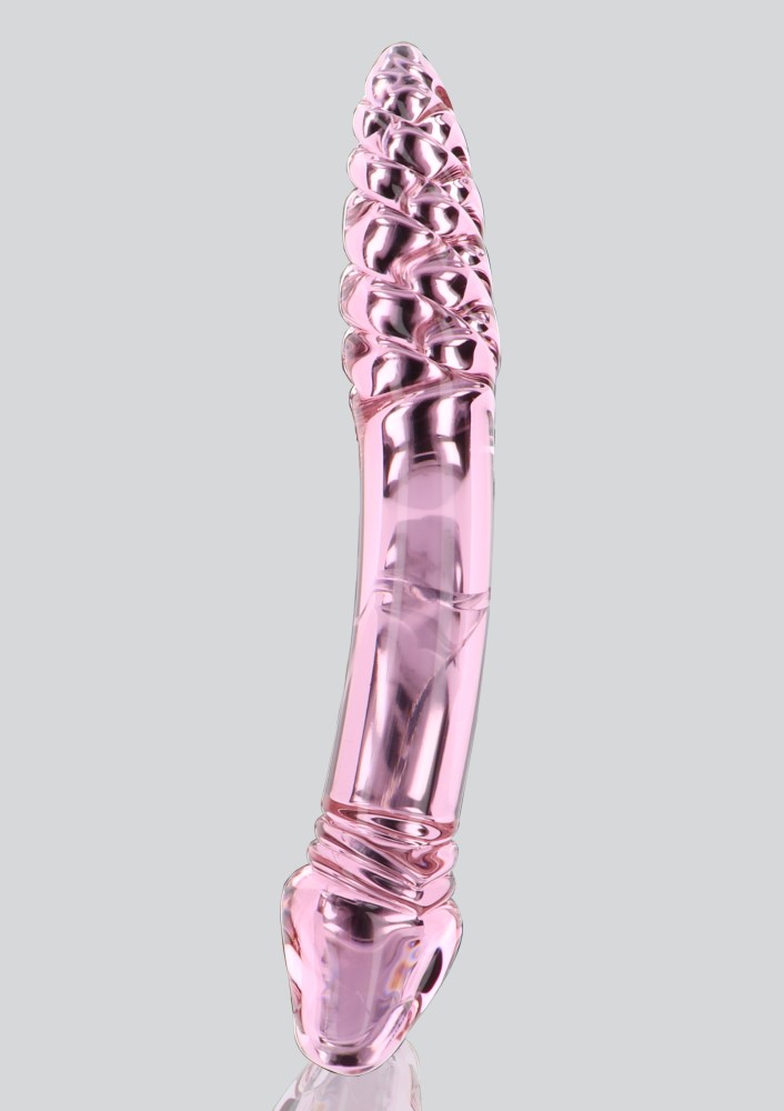 ToyJoy Rhinestone Scepter dildo in vetro doppia punta