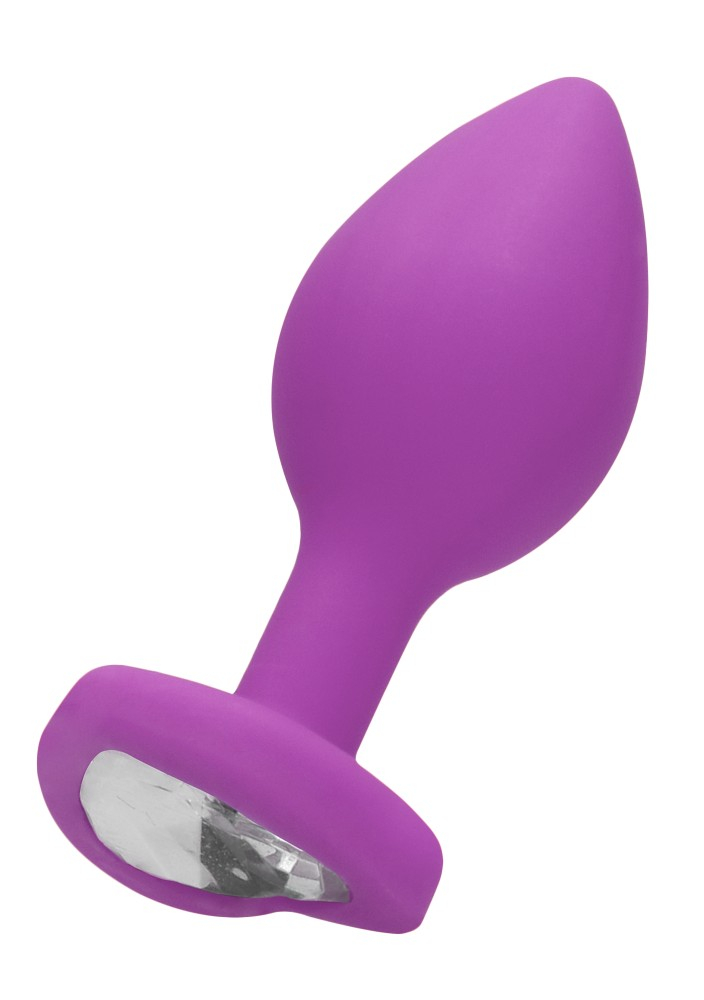 Ouch! Diamond Heart Regular plug anale viola silicone
