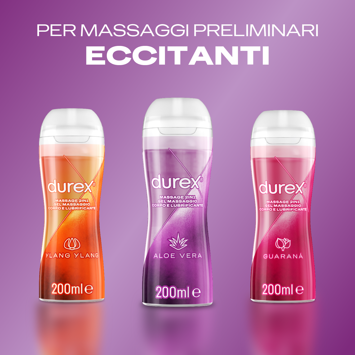 Durex Massage 2 in 1 Sensual lubrificante aloe vera 200 ml