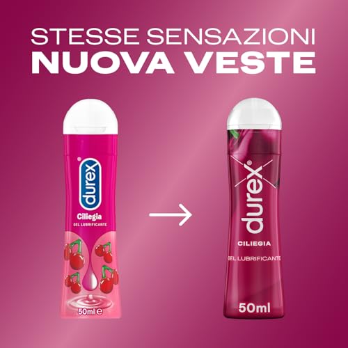 Durex Cherry lubrificante intimo 4x50 ml gusto ciliegia