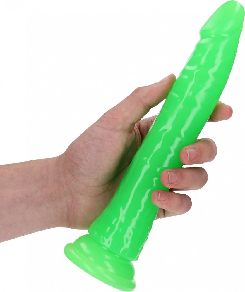 RealRock Glow in the Dark Slim Dildo 9 dildo realistico fosforescente