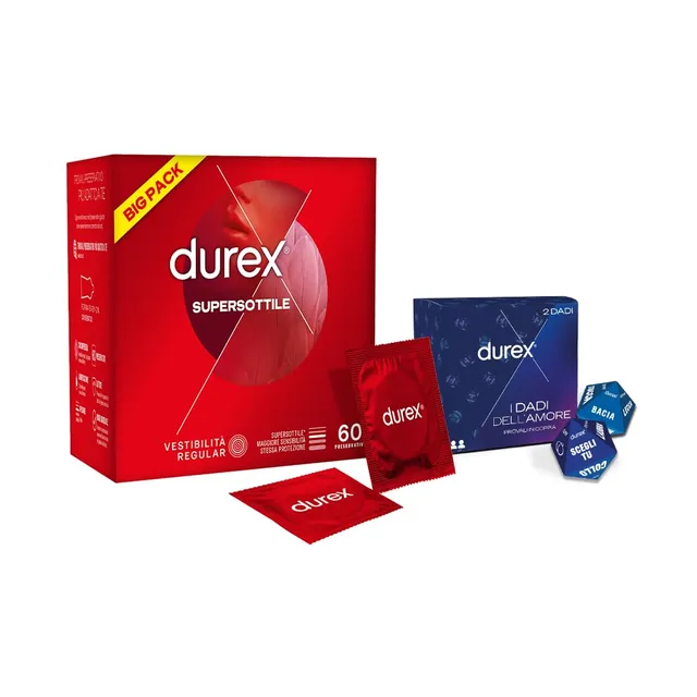Durex Supersottile preservativi regular 60 pezzi sottili