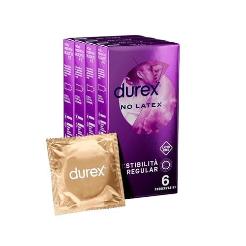 Durex No Latex preservativi senza lattice 24 pezzi anallergici