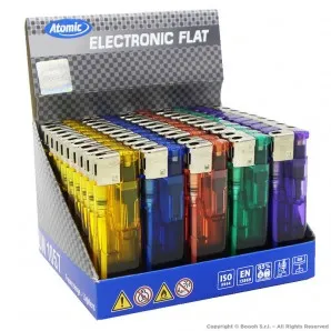 Accendino Elettronico F10 Piezo Trasparente Box 50 Pezzi