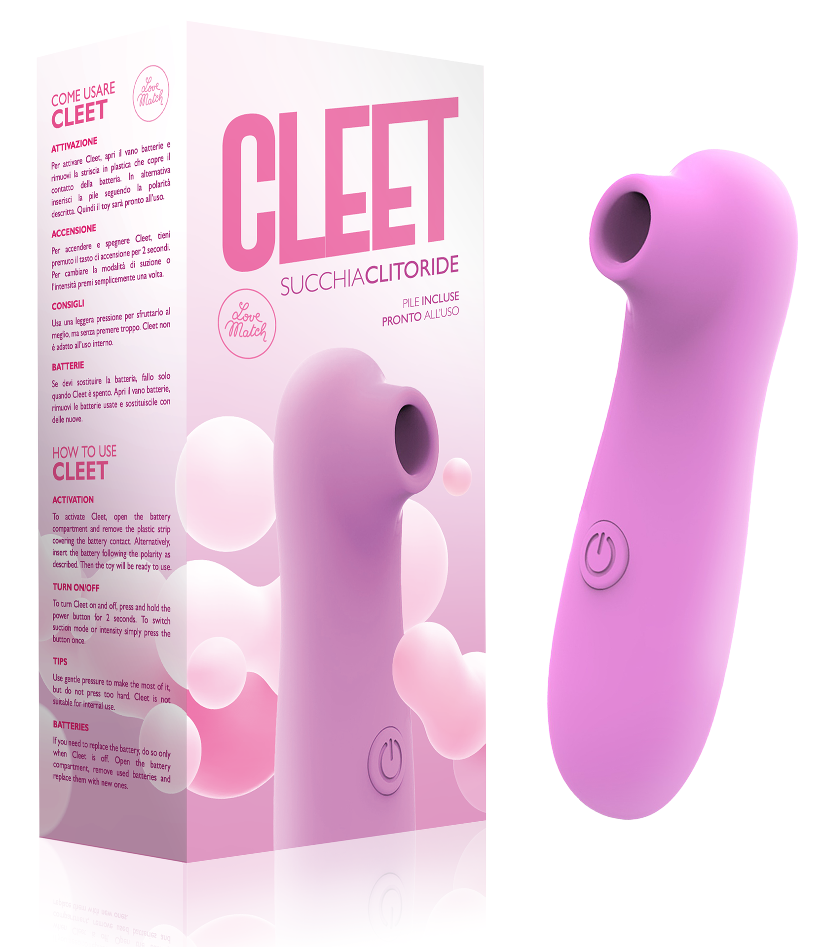 Love Match Cleet succhiaclitoride 10 modalità ABS vellutato
