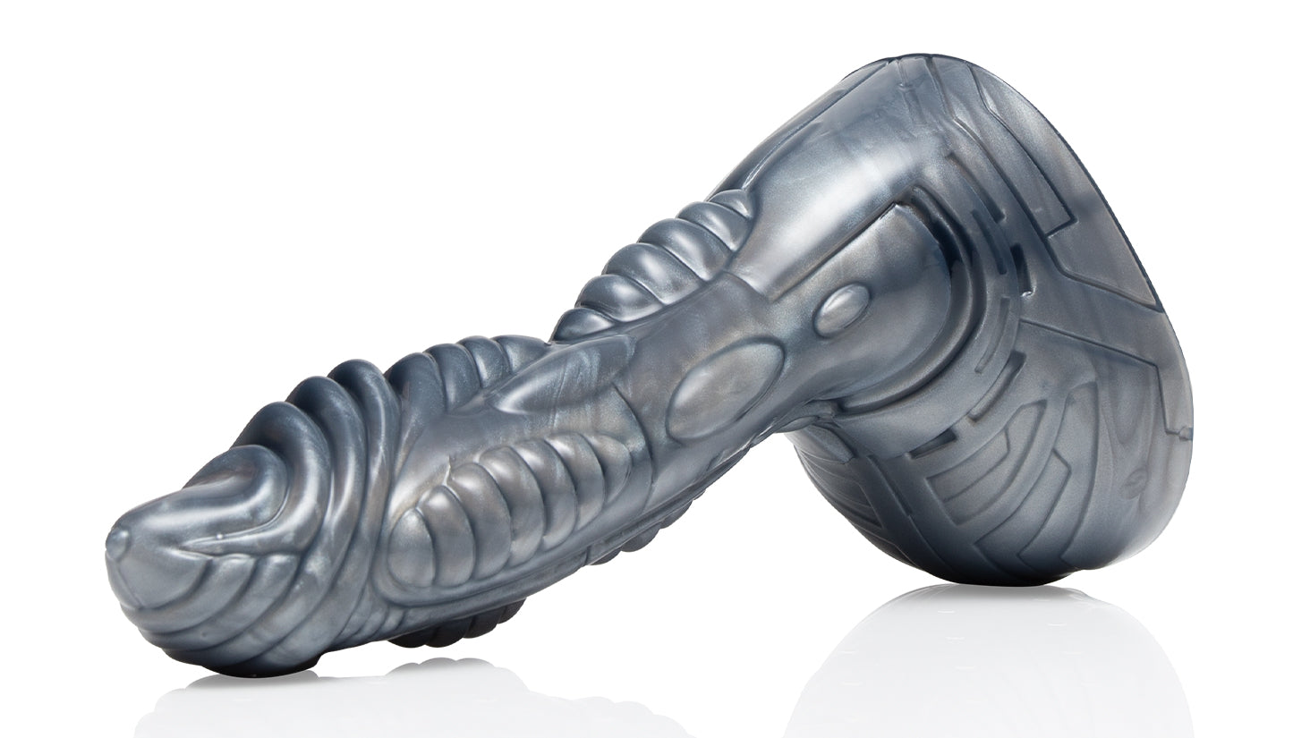 Fleshjack Cyborg Silver dildo silicone 19 cm