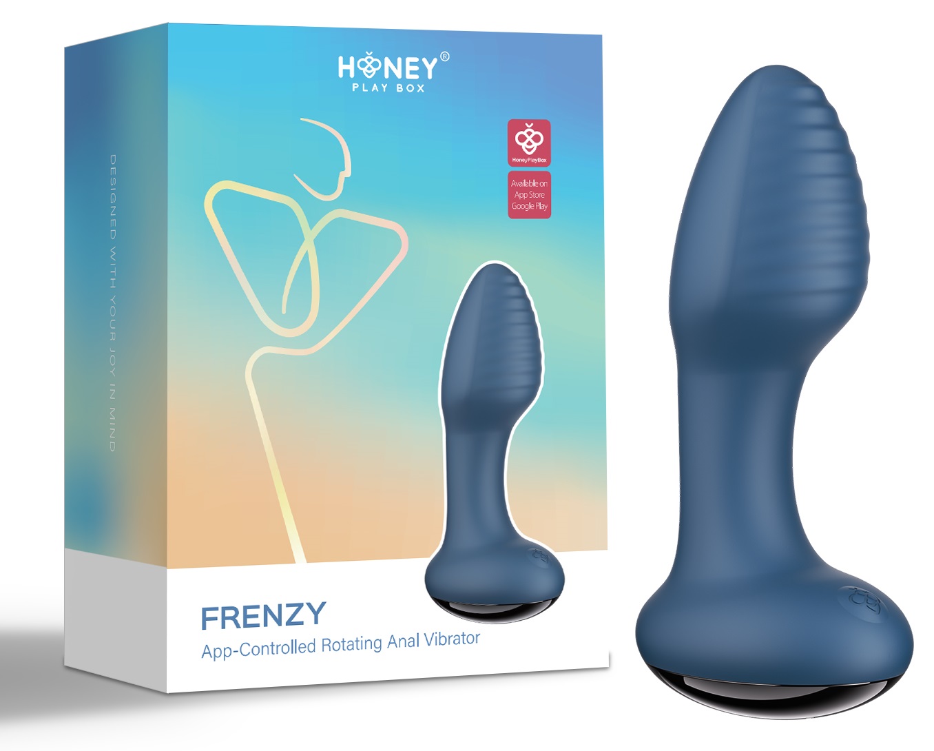 Honey Play Box Frenzy plug anale rotante con app
