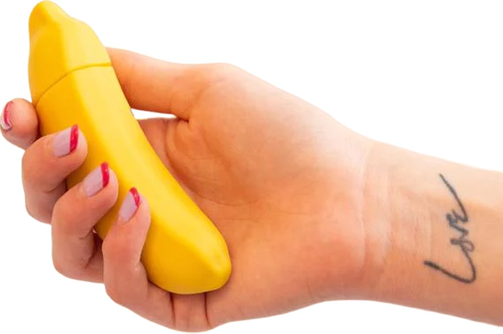Emojibator Banana mini vibratore bullet in silicone