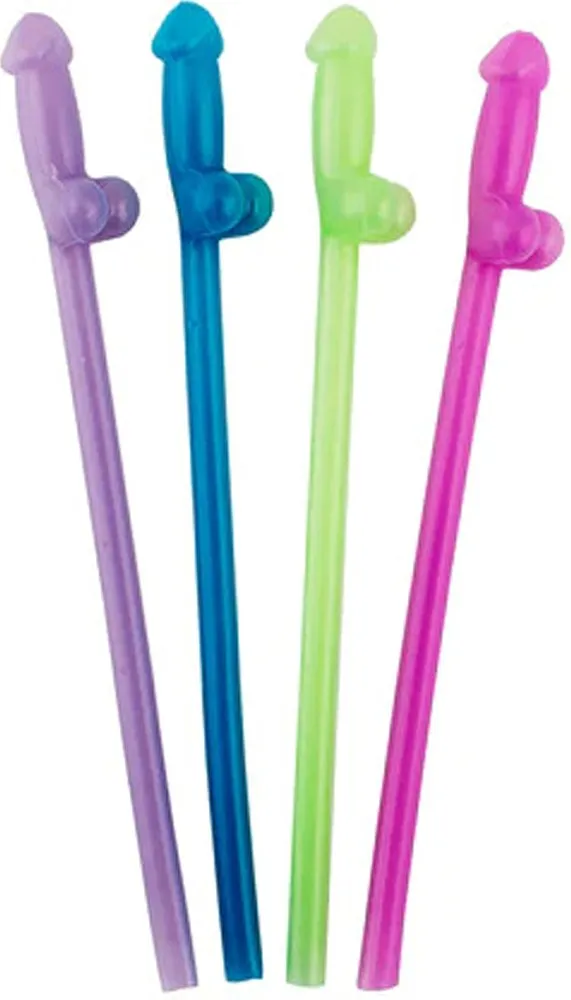Kheper Games Naughty Straws cannucce fosforescenti 8 pezzi