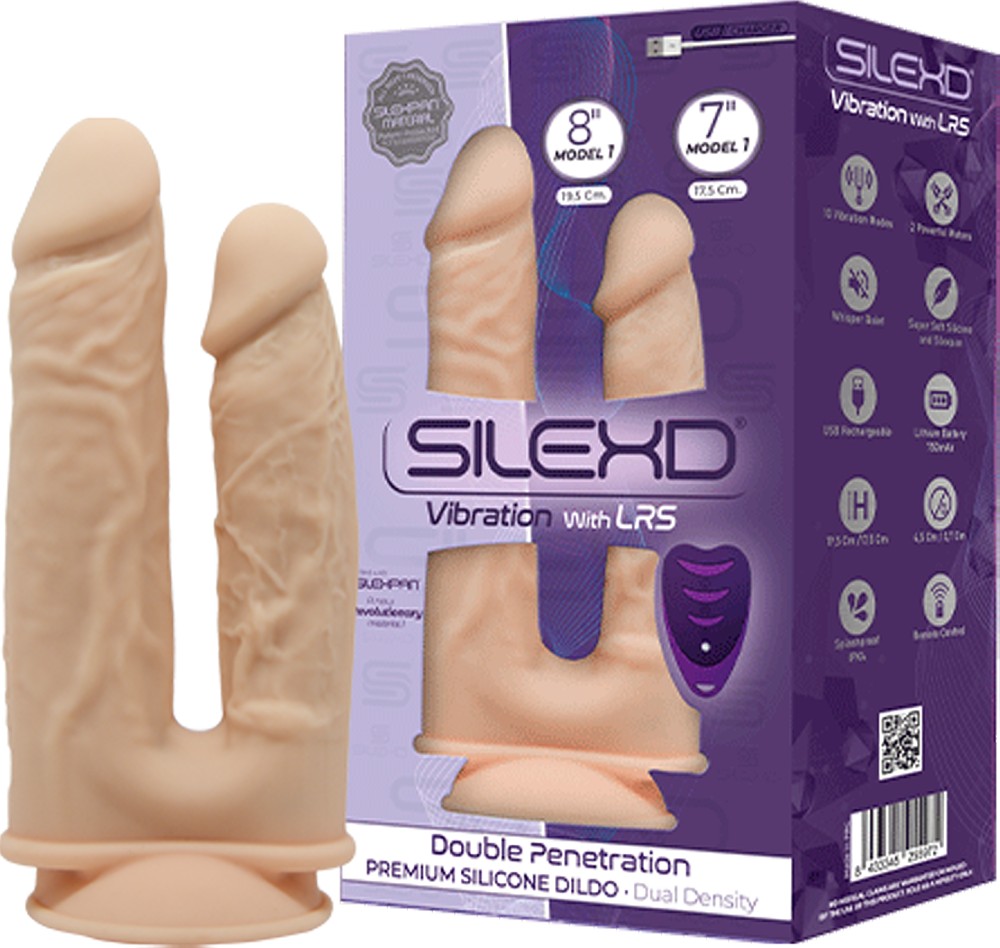 Silexd Vibration Model 1 8" 7" dildo doppio vibrante telecomando