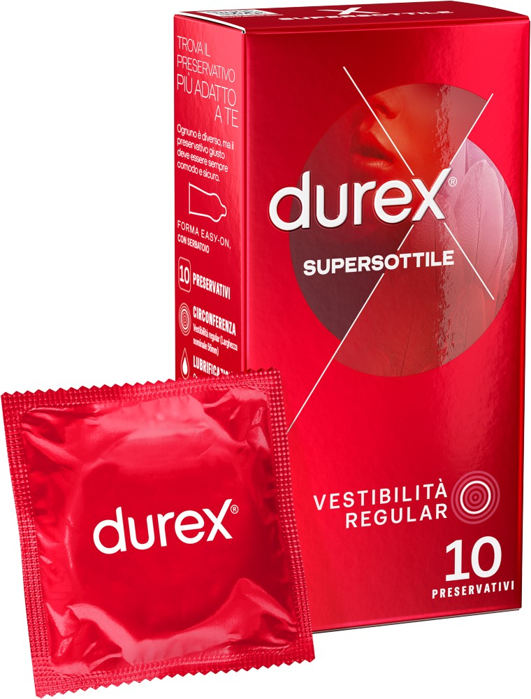 Durex Supersottile Regular preservativi sottili 6 pezzi