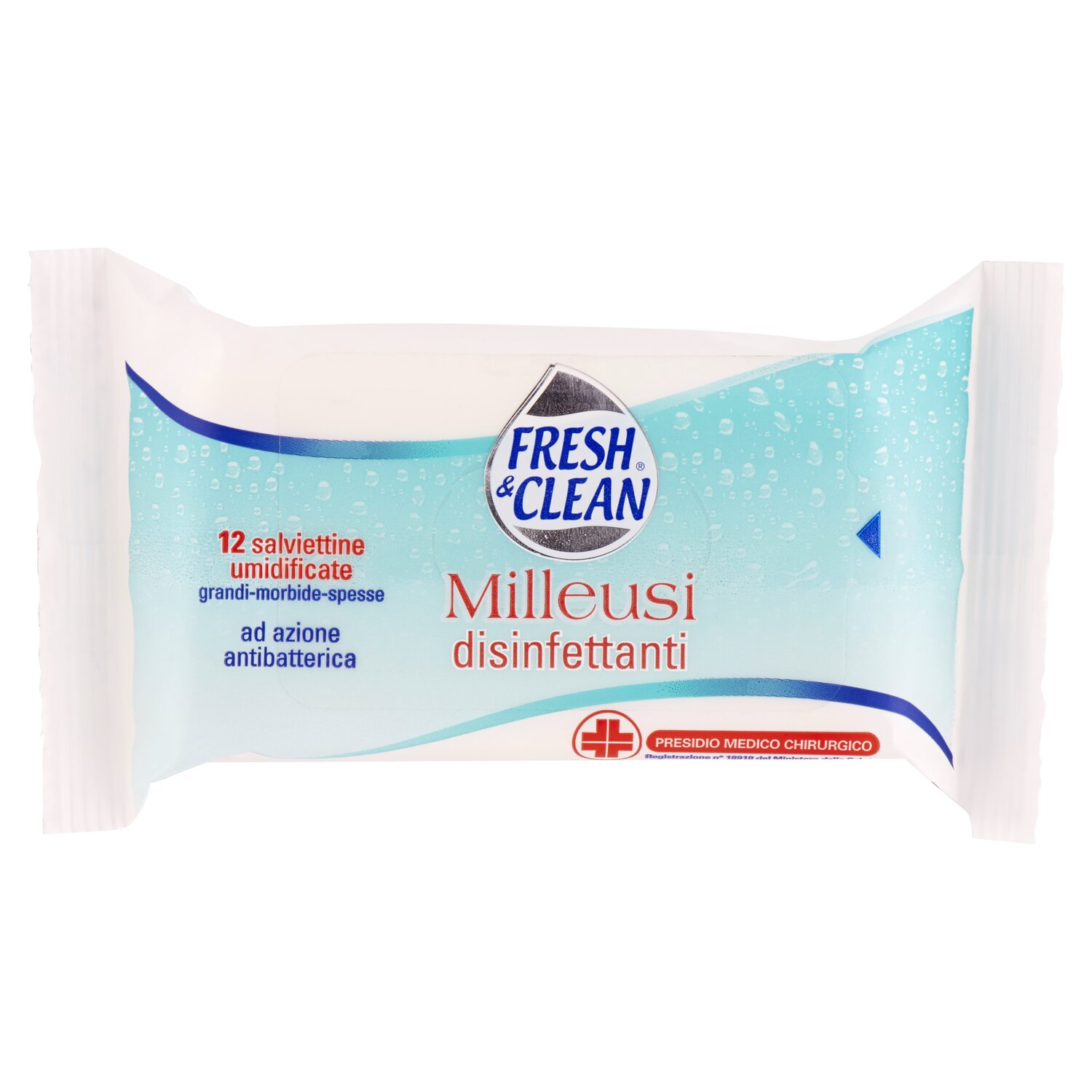 Fresh & Clean Milleusi salviettine disinfettanti 12 pz