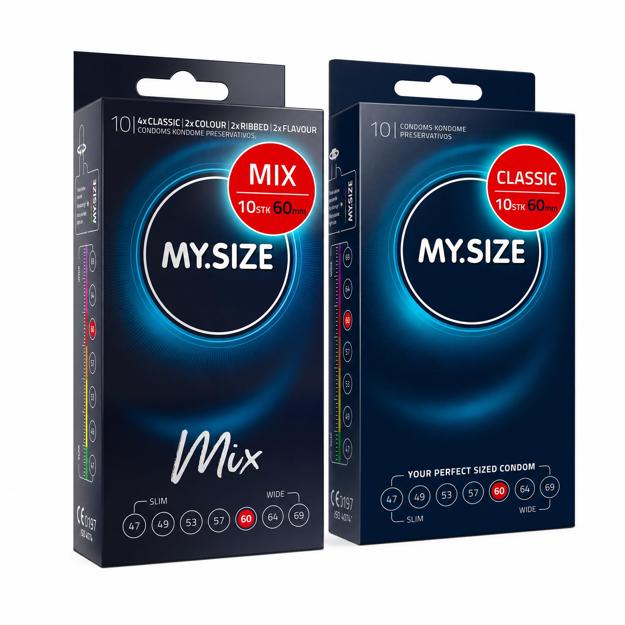 MY.SIZE PRO Mix 53 mm preservativi 10 pezzi assortiti
