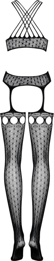 Obsessive G313 bodystocking catsuit pizzo nero