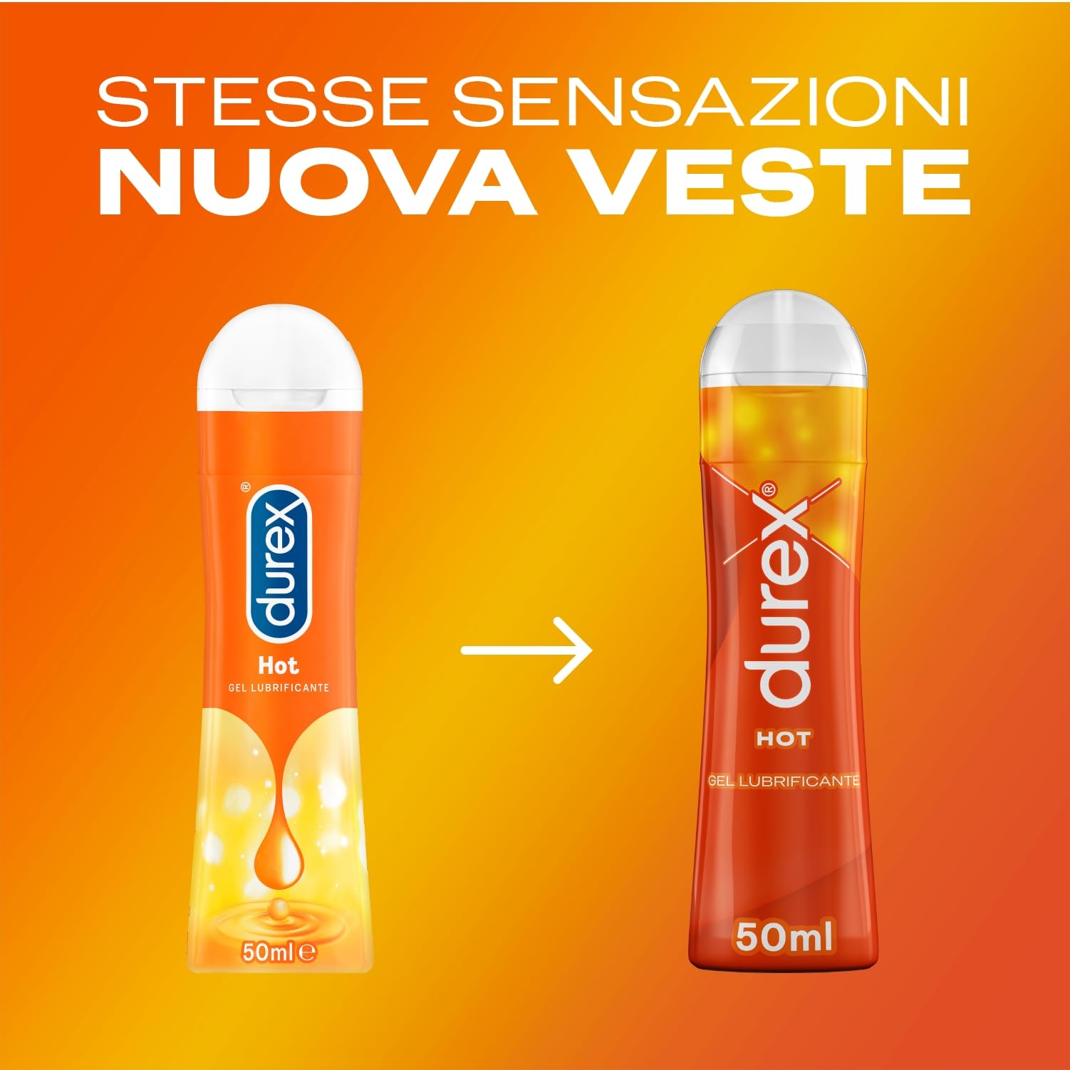Durex Hot Gel Lubrificante Effetto Caldo 50 ml