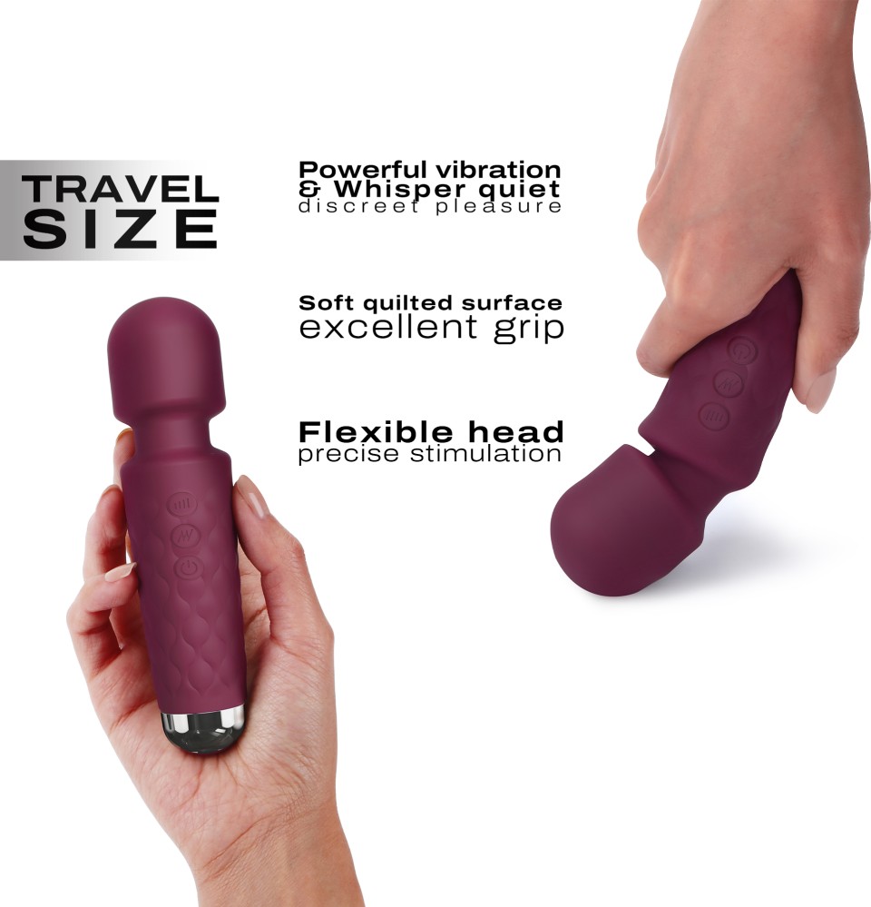 Dorcel Mini Wanderful vibratore wand viola 15,5 cm