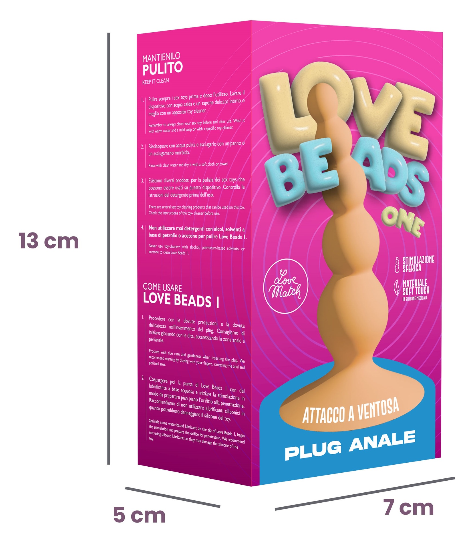 Love Match Love Beads 1 plug anale in silicone