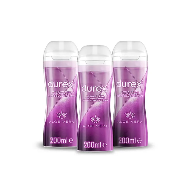 Durex Massage 2in1 gel lubrificante aloe vera 2x100ml